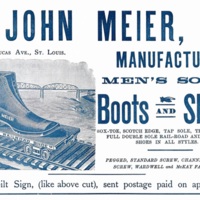 John Meier Boots and Shoes trade ad 1891 Feb 12.jpg